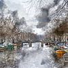 Prinsengracht canal by gea strucks