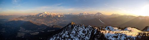 Bergzicht op de Berchtesgadener Alpen