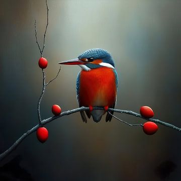 Ijsvogel van Lauri Creates