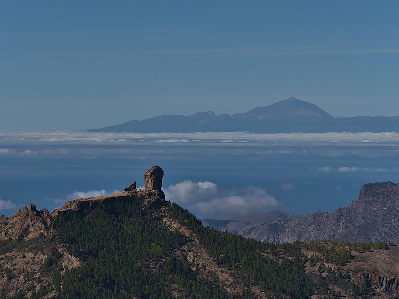 Vue sur le Roque Nublo, Grande Canarie par Timon Schneider