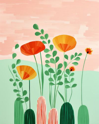 Collage joyeux et ludique aux couleurs pastel