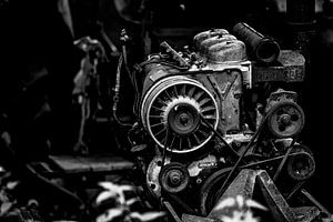 DEUTZ MOTOR SCHWARZ UND WEISS