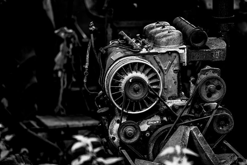 MOTEUR DEUTZ NOIR ET BLANC par SchippersFotografie