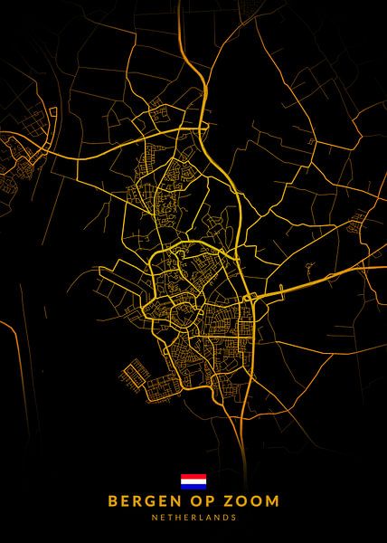 Bergen op Zoom Stadsplattegrond van Kenda Maruyama