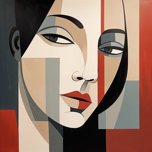 Abstraktes Gesicht