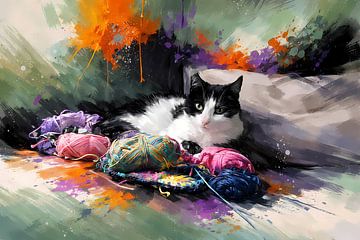 Sous la laine sur Linda de Klein