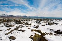 Schneelandschaft in Island