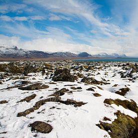 Paysage enneigé en Islande sur Lifelicious