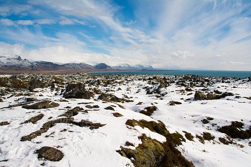 Sneeuwlandschap in IJsland