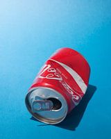Popart. Found Coca-Cola can with lipstick