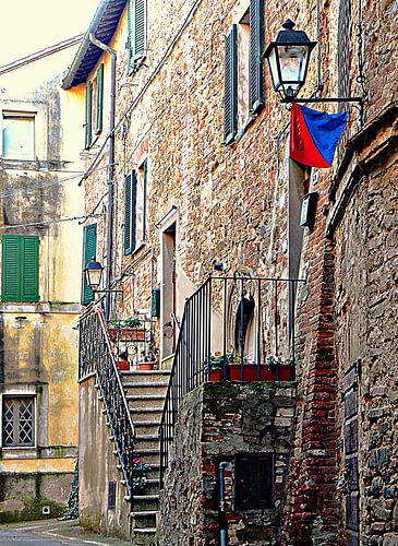 Verlichting van de trappen Panicale