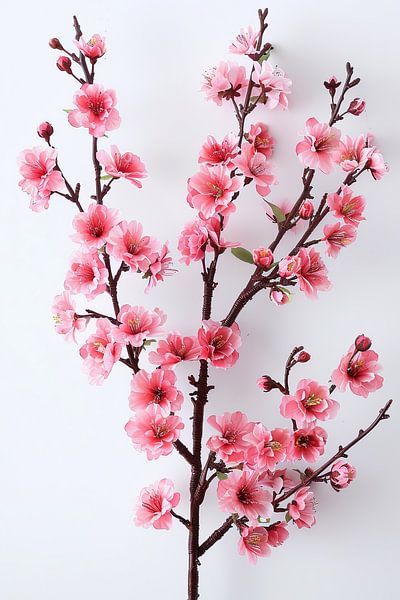 Blumen mit weißem Hintergrund von Egon Zitter