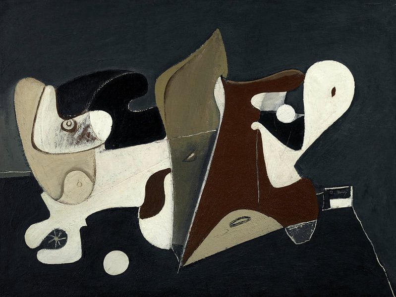 Arshile Gorky,Nacht, Enigma en Nostalgie, 1933 van finemasterpiece