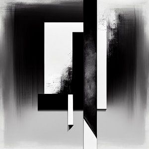 Abstrakt schwarz und weiß