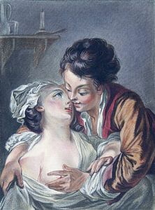 Liebendes Paar, Louis-Marin Bonnet, 1771