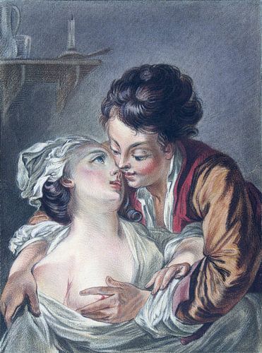 Liefkozend paar, Louis-Marin Bonnet, 1771