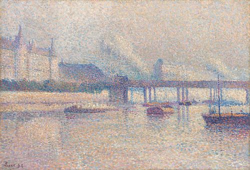 De oevers van de Seine in Parijs, Maximilien Luce