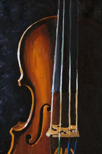 Viool - schilderij door Toon Nagtegaal