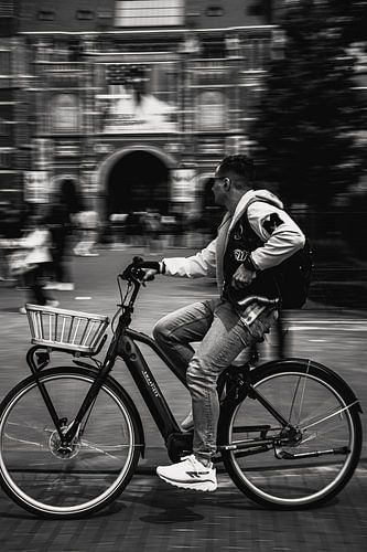 De fietser (Zwart/wit)