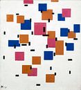 Komposition in Farbe A, Piet Mondriaan von Meesterlijcke Meesters Miniaturansicht