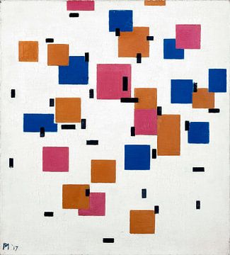 Composition en couleur A, Piet Mondriaan