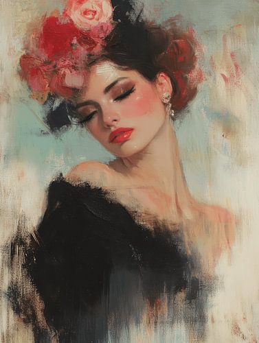 Modernes Porträt in warmen Farben