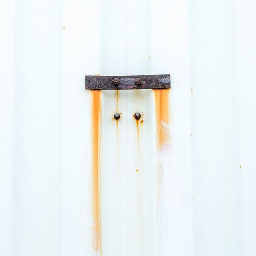 Blanc rouillé et jaune - étude 1