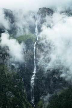 The waterfall in the clouds by Daniel Gastager