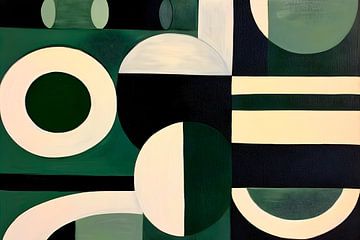 Salie groene moderne kunst van haroulita