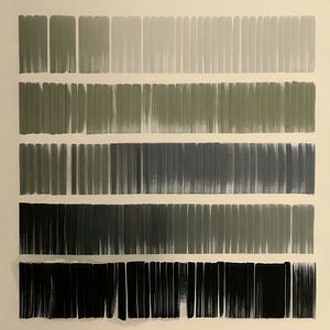 MODERN ART - japandi art green