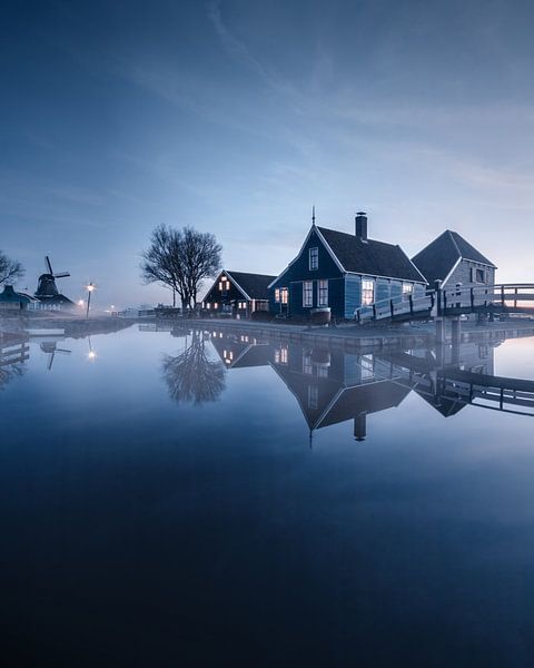 Un matin froid au Zaanse Schans par Niels Tichelaar