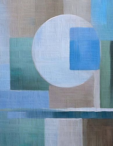 Abstract Kleurrijk - Aqua Mirages