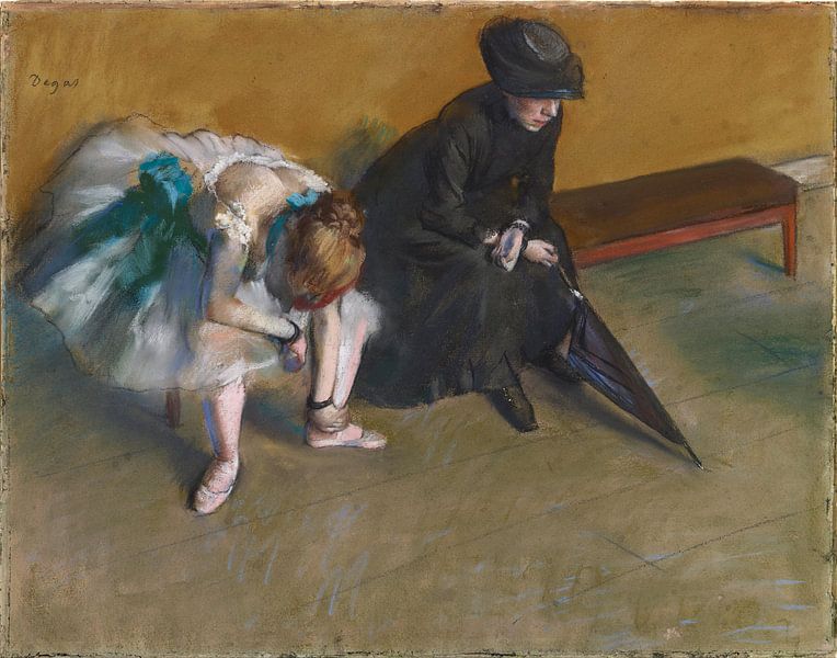Edgar Degas. Waiting von 1000 Schilderijen