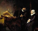 Cornelis Claesz Anslo im Gespräch mit seiner Frau Aaltje, Rembrandt van Rijn von Rembrandt van Rijn Miniaturansicht