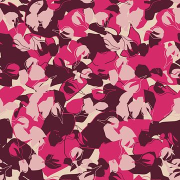 Flower market Copenhagen. Nordic blossom in wine red, magenta and pink by Dina Dankers