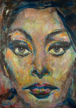 Sophia Loren - a portrait by Liesbeth Serlie