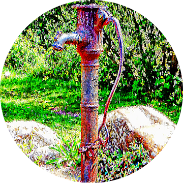 Waterpomp Falmer Pond van Dorothy Berry-Lound