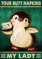 Je kont servetten My Lady Penguin