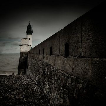 Behind the lighthouse