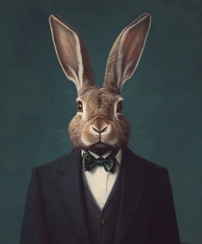 Portrait soigné d'un lapin