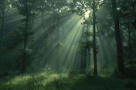morning light in the forest