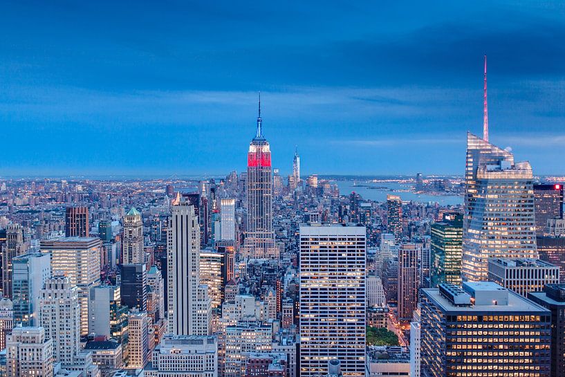New York City Skyline van Tom Roeleveld