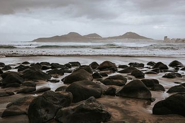 Vulkanische kust bij zonsopgang van Mariacristina Ello
