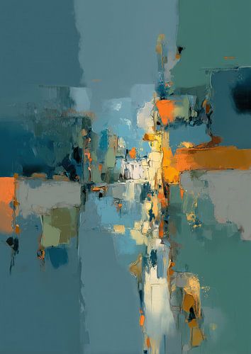 Bleu Orange sur Collection Moderne