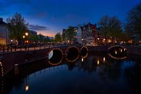 View of the Quellijnbrug, Keizersgracht in Amsterdam, 2021 -