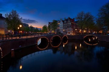 View of the Quellijnbrug, Keizersgracht in Amsterdam, 2021 -