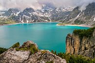 Oostenrijk Vorarl Silvretta Azuur blauw stuwmeer  of bergmeer van Twan van den Hombergh thumbnail