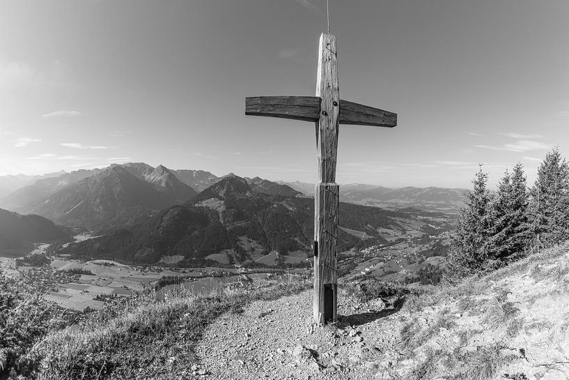  Summit cross on the Hirschberg by Walter G. Allgöwer