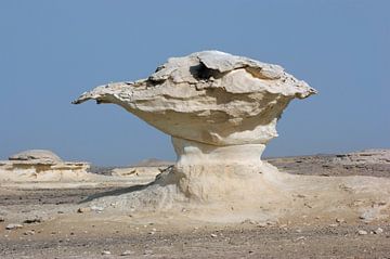 Rock formation in the White Desert by Achim Prill