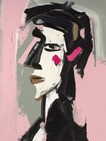 Portret van een vrouw stijl abstract
